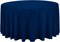 Classic Navy 120" Round Tablecloth – Perfect for Weddings, Parties & Restaurant Settings